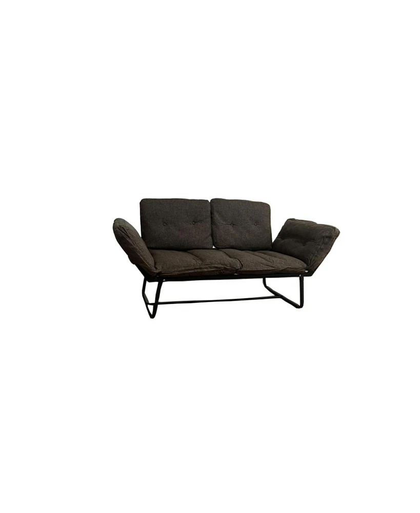 Simplie Fun Violette Metal Frame Futon Loveseat