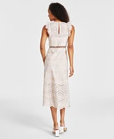 Sam Edelman Women's Eyelet-Embroidered Midi Dress