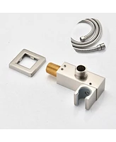 Ceiling Mounted Shower System Combo Set With Handheld And 16" Shower Head 001
