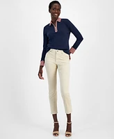 Tommy Hilfiger Women's Straight-Leg Cropped Corduroy Pants
