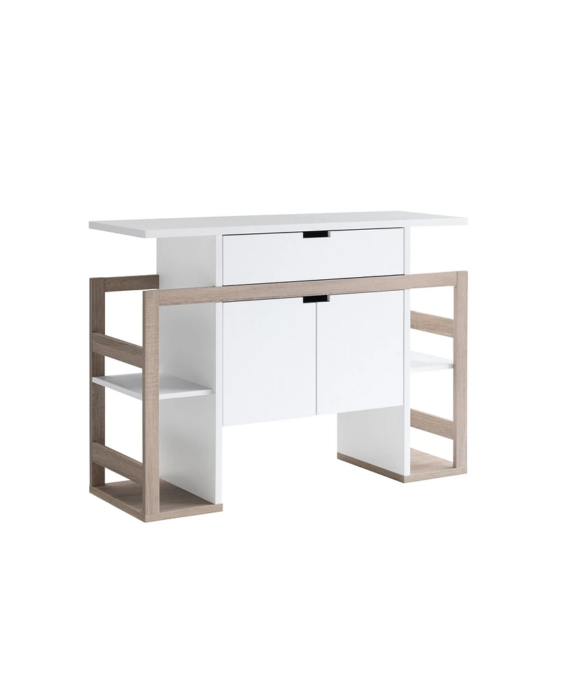 Simplie Fun Buffet White Dark Taupe