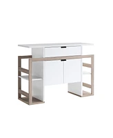 Simplie Fun Buffet White Dark Taupe