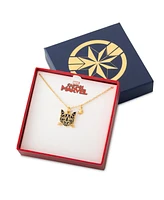 Marvel s Captain Goose Inspired Yellow Gold Plated Cat Pendant Necklace