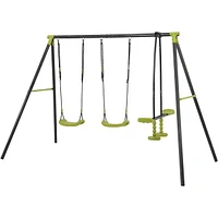 Streamdale Furniture Triple Children Swing Set 440Lbs For Outdoors