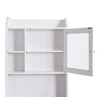 Modern Over The Toilet Space Saver Organization Wood Storage Cabinet For Home, Bathroom