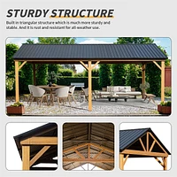 Wooden Frame Gazebo: Outdoor Pavilion for Patio & Garden