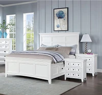 Streamdale Furniture Transitional Style White Color Solid Wood 1 Piece Nightstand Only