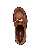 Calvin Klein Women's Zinna Almond Toe Casual Embellished Loafers