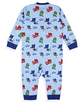 Pj Masks Toddler Boys' Gekko Catboy Owlette Hero Footless Sleeper Pajama Kids