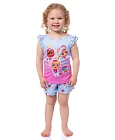 Cry Babies Toddler Girls Magic Tears Fantasy Pajama with Shorts 2 Piece Set