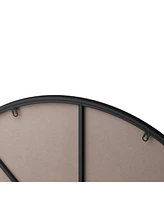 Streamdale Furniture 48" Wall Mounted Black Circular Mirror, For Bathroom, Living Room, Bedroom Wall Decor