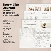 KeaBabies Sketch Baby Memory Book, Books for New Parents, Milestone Journal, 66 Pages Scrapbook Girl, Boy