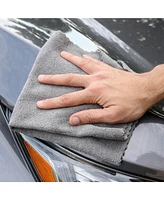 Arkwright Home Smart Edge Microfiber Cleaning Cloths (12 Pack), 16x16 in., Streak-Free, Reusable, Color Options