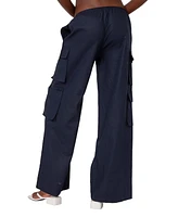 Edikted Women's Bristol Linen Look Cargo Pants