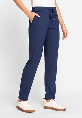 Olsen Lisa Fit Straight Leg Jersey Knit Drawstring Waist Pant