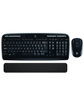 Logitech MK320 Wireless Keyboard and Mouse Combo (Black) + Mx Palm Rest