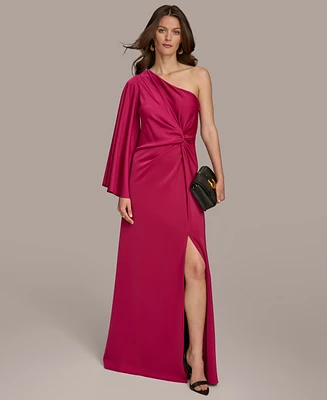 Donna Karan Women's Twist-Front One-Shoulder Gown