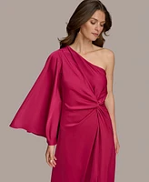 Donna Karan Women's Twist-Front One-Shoulder Gown