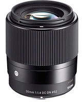 Sigma 30mm f/1.4 Dc Dn Contemporary Prime Lens for Sony E-Mount 64GB Bundle