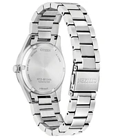 Citizen Eco-Drive Women's Sport Luxury Diamond Accent Stainless Steel Bracelet Watch 33mm - Silver