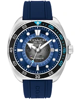 Coach Men's Charter Automatic Silicone Watch 44mm