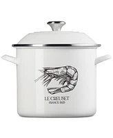 Le Creuset Enamel-on-Steel 10-Qt. Covered Shrimp Seafood Stockpot