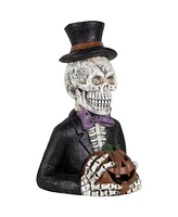 Northlight 23.5" Led Lighted Skeleton with Jack-o-Lantern Halloween Decoration