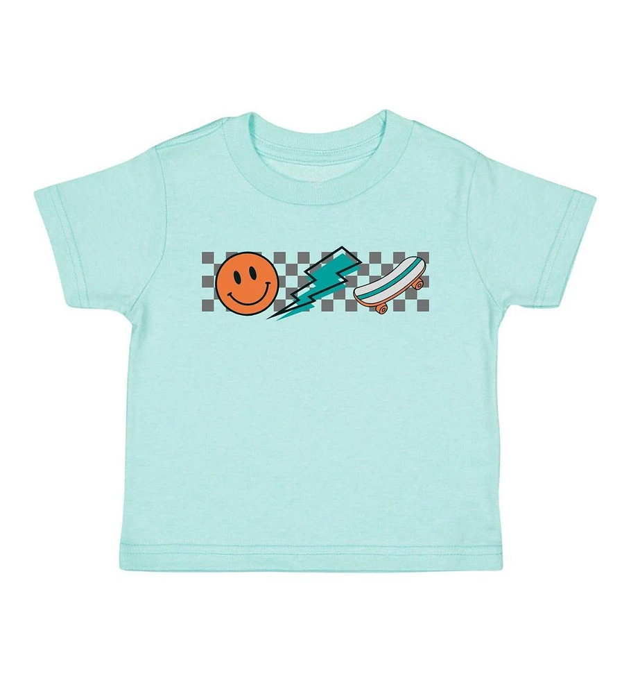 Sweet Wink Little and Big Boys Happy Skater Dude Short Sleeve T-Shirt