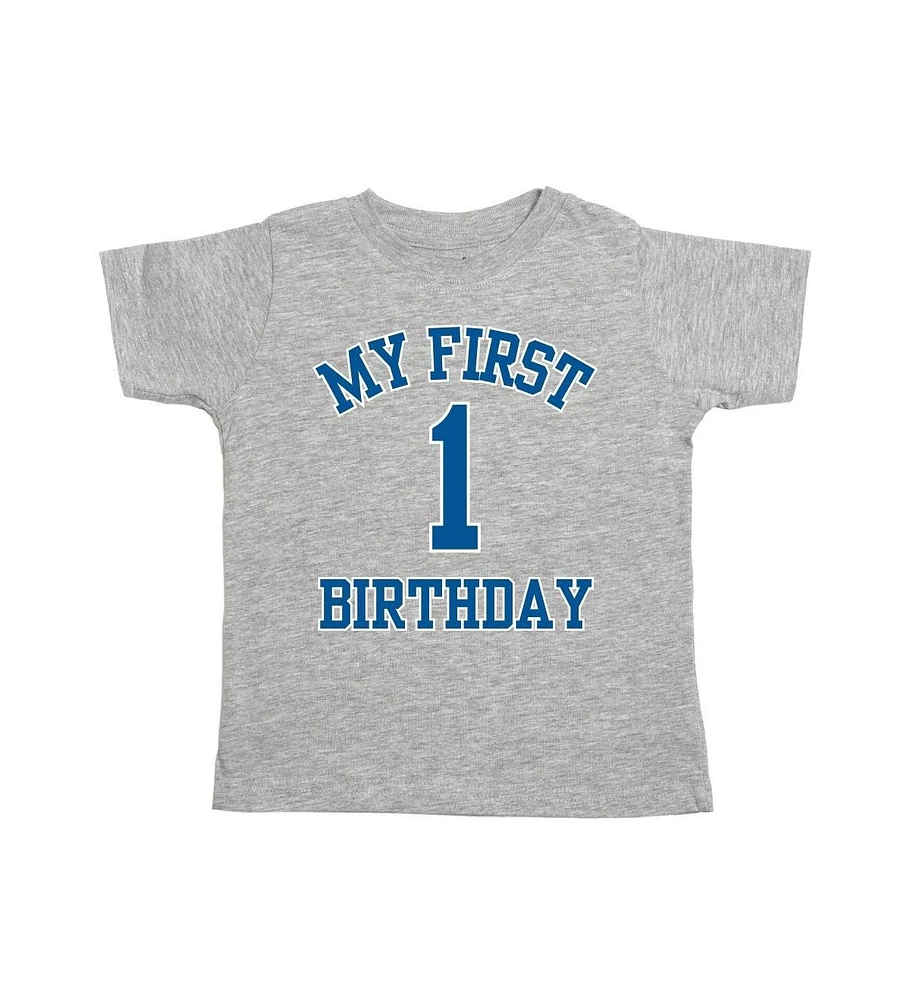 Sweet Wink Toddler Boys My First Birthday Short Sleeve T-Shirt