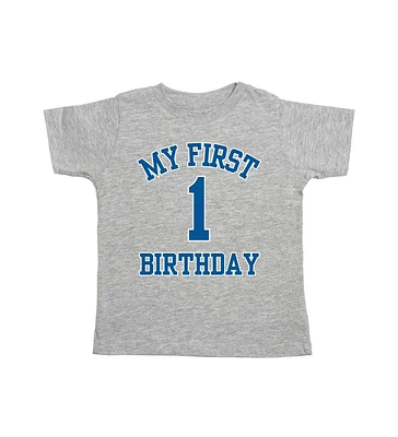 Sweet Wink Toddler Boys My First Birthday Short Sleeve T-Shirt