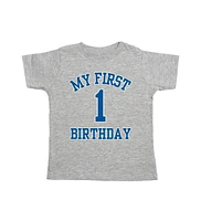 Sweet Wink Toddler Boys My First Birthday Short Sleeve T-Shirt