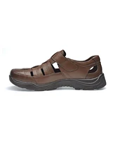 Pazstor Men's Premium Comfort Leather Closed Toe Sandals John