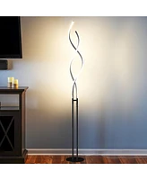 Brightech Embrace 60" Led Spiral 2-in-1 Floor or Table Lamp