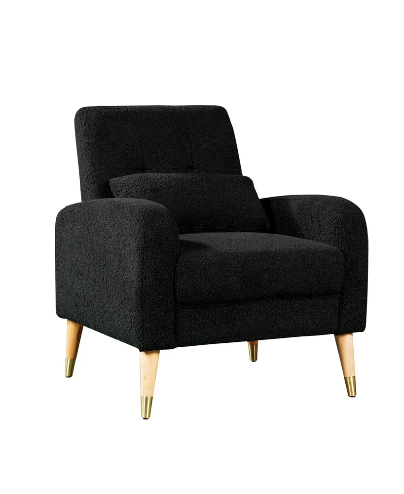 Simplie Fun Black Accent Chair