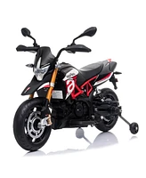 Simplie Fun Aprilia Licensed Ride On Motorcycle with Led Lights