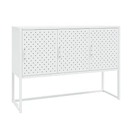 vidaXL Sideboard White 41.3"x13.8"x29.5" Steel