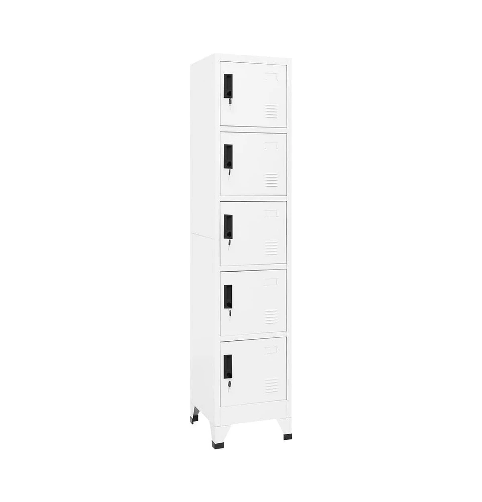 vidaXL Locker Cabinet 15"x15.7"x70.9" Steel