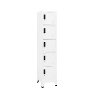 vidaXL Locker Cabinet 15"x15.7"x70.9" Steel