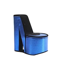 9" Tall Display Jewelry Box With Hidden Storage, High Heel Shoe Design