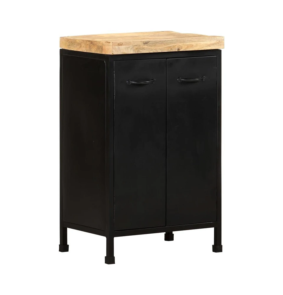 vidaXL Sideboard 18.5"x13.8"x29.9" Rough Mango Wood