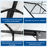 All-Season Heavy Duty 6x12 Ft Greenhouse With Aluminum Base