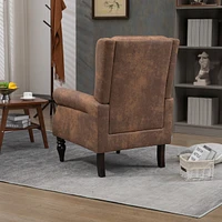 Wood Frame Armchair, Modern Accent Chair Lounge Chair For Living Room