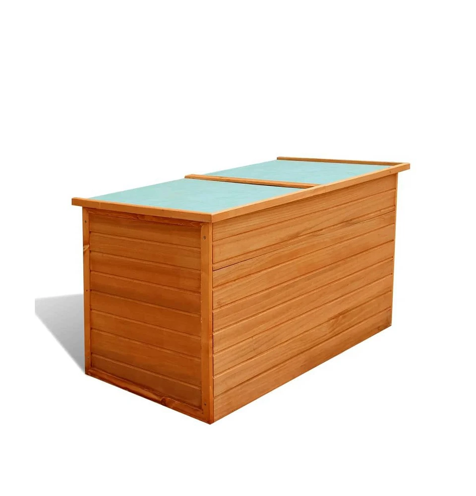 vidaXL Patio Storage Box 49.6"x28.3"x28.3" Wood