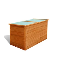 vidaXL Patio Storage Box 49.6"x28.3"x28.3" Wood