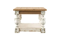47" X 27.5" X 20" Rectangle Coffee Wooden Coffee Table, French Country Coffee Table