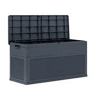 vidaXL Patio Storage Box 84.5 gal Anthracite