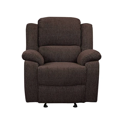 Simplie Fun Madden Glider Recliner, Brown Chenille