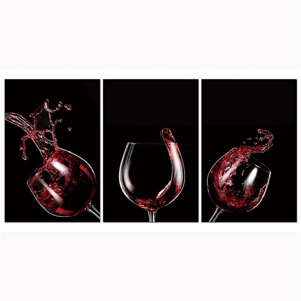 Simplie Fun Red Wine Celebration Acrylic Wall Art (48 H X 96 W)