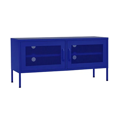 vidaXL Tv Stand Navy Blue 41.3"x13.8"x19.7" Steel