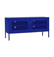 vidaXL Tv Stand Navy Blue 41.3"x13.8"x19.7" Steel